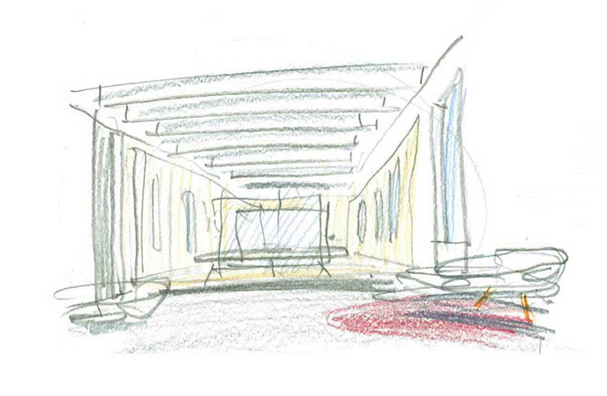 Sowroom Unifor Praga sketch